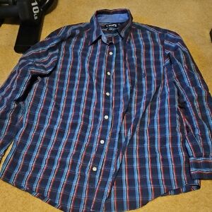 Chaps Men's Blue Plaid Shirt